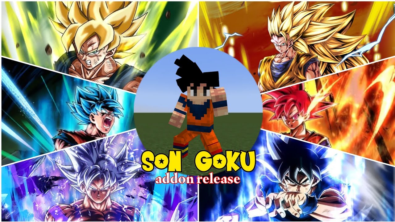 Son Goku addon released version 1.21+ & 1.26.3 - YouTube