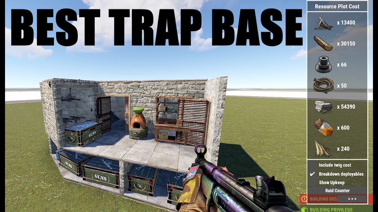 BEST SIMPLE TRAP BASE IN RUST - YouTube