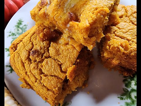 Easiest Pumpkin Cornbread #pumpkinbread #cornbreadrecipe