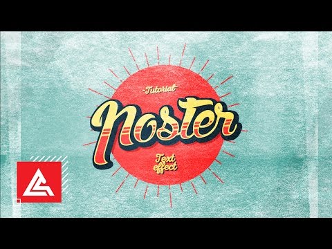 How to make a Old Retro Typography Text Effect | Old Poster Design | Old Badge Design