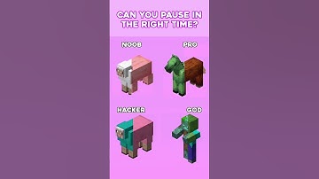 Minecraft Impossible Challenge You Can Pause In the right Time #challenge  #minecraft #impossible