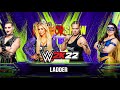 WWE 2K22 - Rhea Ripley VS Charlotte Flair VS Ronda Rousey VS Nikki A.S.H - Ladder match