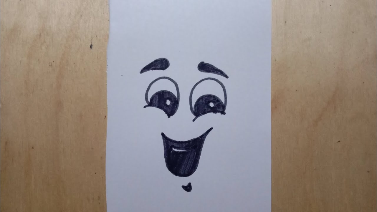 Let's Draw Smiling Face - YouTube