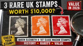 3 Rare Great Britain 1st Class Queen Elizabeth II Stamps Worth Money | UK Machin Stamp Value Today!