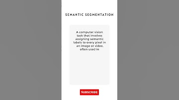 What is Semantic Segmentation #Shorts