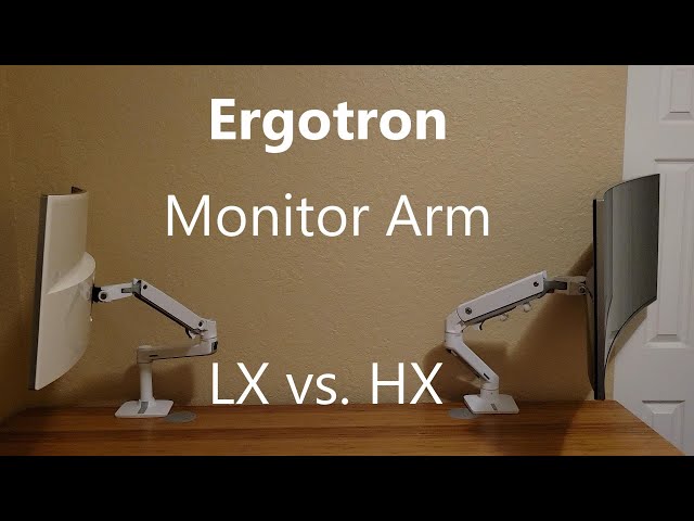 Heavy Duty Dual Monitor Arm Ergotron HX Desk Monitor Mount, dual monitor  stand