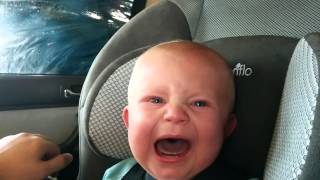 Baby's first car wash (so sad)