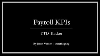 Payroll KPI Dashboard
