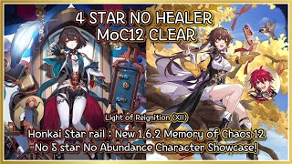 [HSR] : 1.6.2 Memory of Chaos 12 - No 5 STAR No Healer | Xueyi & Luka Sushang 3* Clear!!