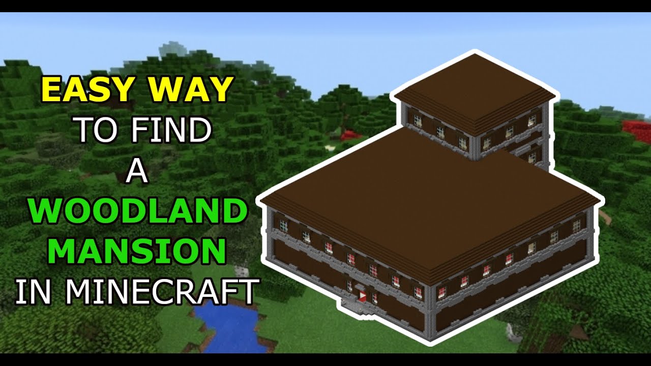 Easy Way To Find A Woodland Mansion In Minecraft | (2 quick methods