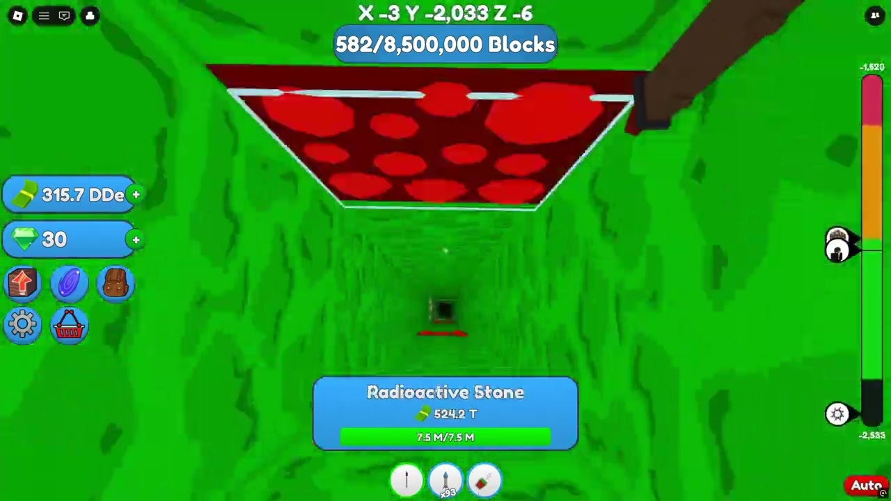 ROBLOX MINERS WORLD FALLING THROUGH ALL LAYERS