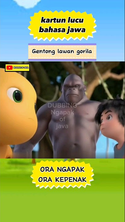 Gentong vs gorila | Kartun bahasa jawa lucu #shorts