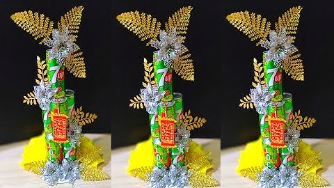 Cách Làm Tháp Nước Ngọt Tài Lộc 8 Lon Trưng Bàn Thờ | THẢO NGUYÊN HANDMADE