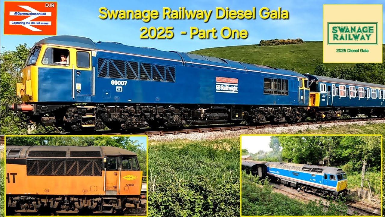 The Swanage Railway 2025 Diesel Gala set in the stunning Isle of Purbeck Dorset - Part One.....