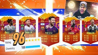 OMG 196 HIGHEST RATED! WORLD RECORD FUT DRAFT CHALLENGE! FIFA 19 Ultimate team