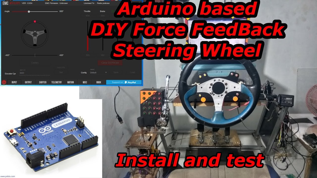 Install And Test Latest Emc Utility Arduino Based Diy Force Feedback