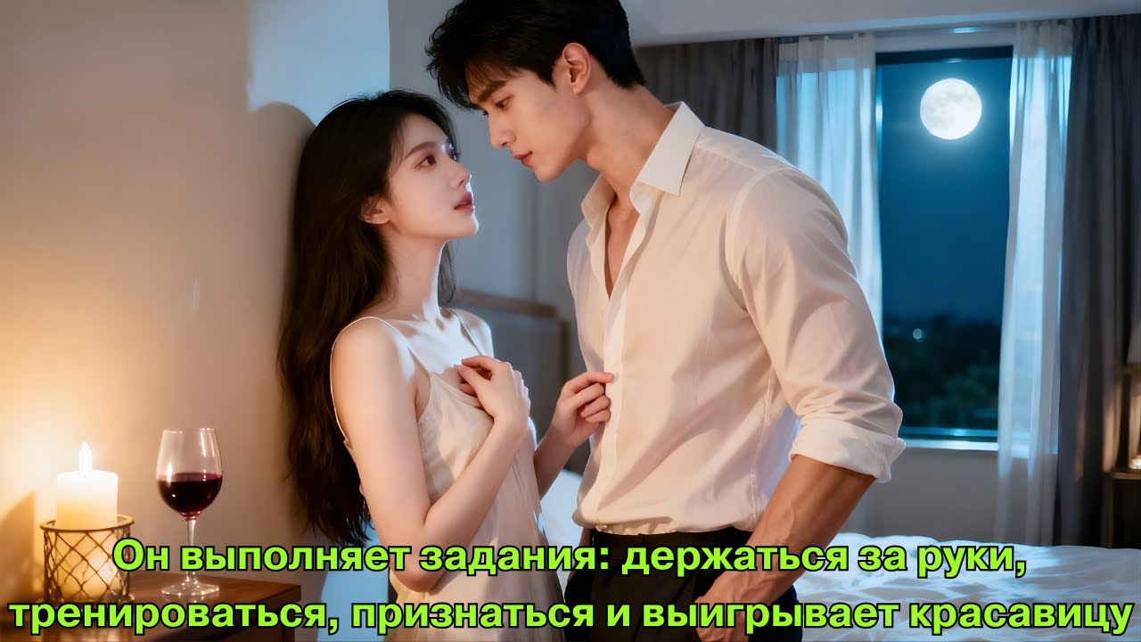 Он выполняет задания: держаться за руки, тренироваться, признаться и выигрывает красавицу