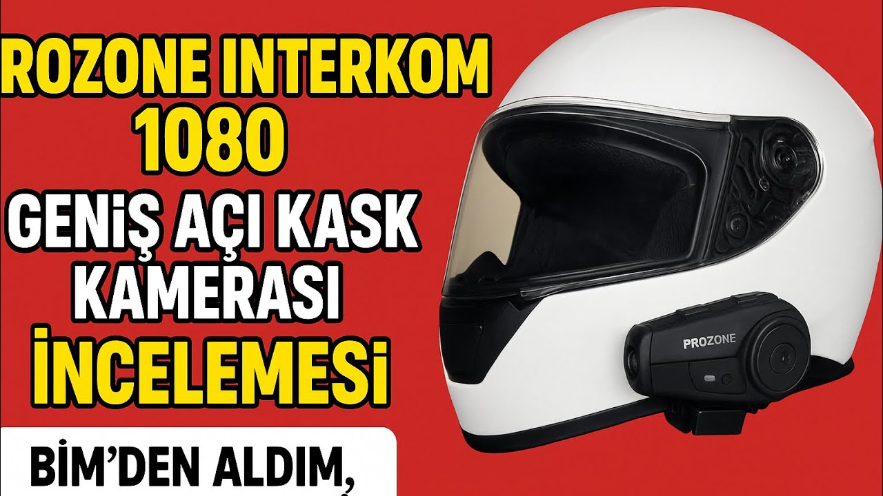 Prozone Interkom 1080 Geniş Açı Kask Kamerası İncelemesi | BİM’den Aldım, Kaska Monte Ettim!