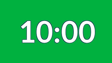 Free 10 minute timer green screen