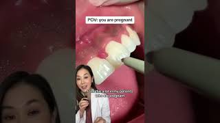 Irregular gums during pregnancy. gums teeth dentist bleedinggums