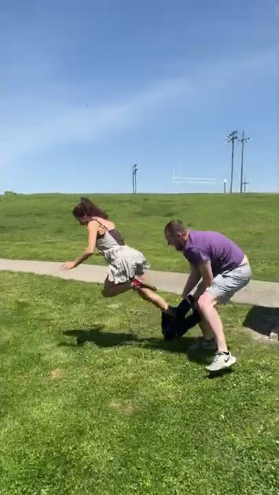 Poor girl was just trying to pee...