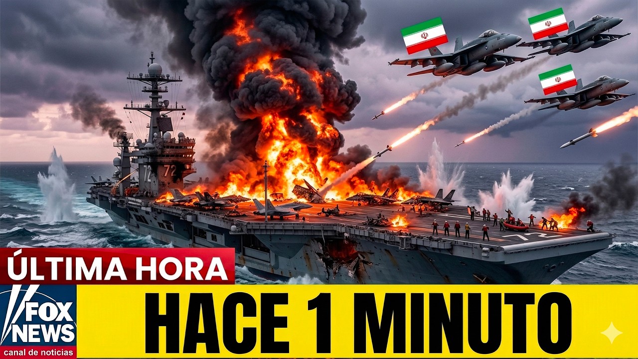 Irán Lanzó sus 3 Mejores Cazas Contra un Portaaviones de EE.UU. y Pasó ESTO