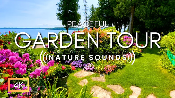 The Most Relaxing Beautiful Garden Tour & Nature Sounds on Mackinac Island | For Your Dog & Cat
