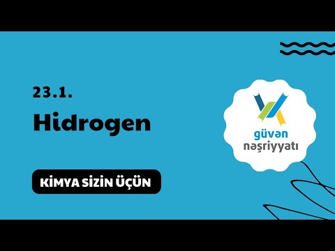 Güvən kimya test toplusu | 23.1. Hidrogen.