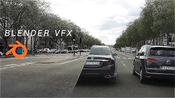 Blender VFX realistic CG car / VFX breakdown / tutorial Teaser