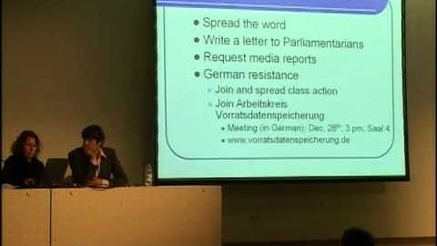 23C3: Data Retention Update