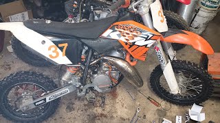 2012 KTM50 top end rebuild