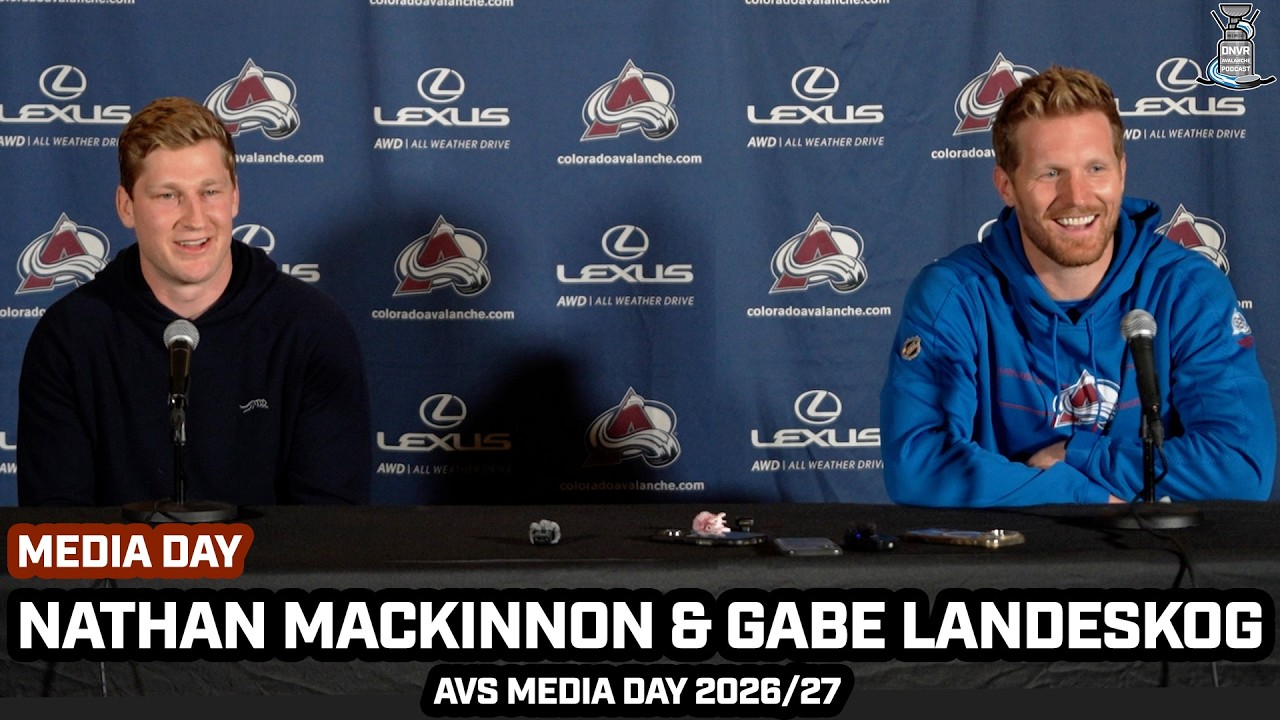 Nathan MacKinnon & Gabe Landeksog Press Conference at Avs Media Day 2026