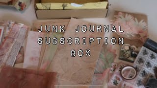 Junk journal subscription box unboxing / your creative studio