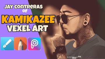 Vexel shading tutorial using android ( Jay Contreras of KAMIKAZEE fan art)