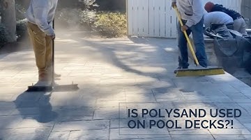Is Polymeric Sand Used On A Pool Deck Installation?