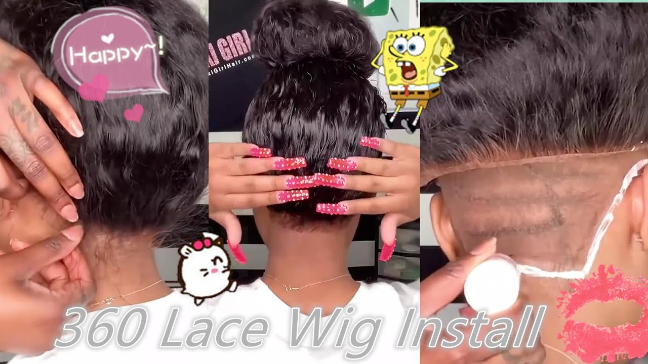 How to install 360 lace wig? 