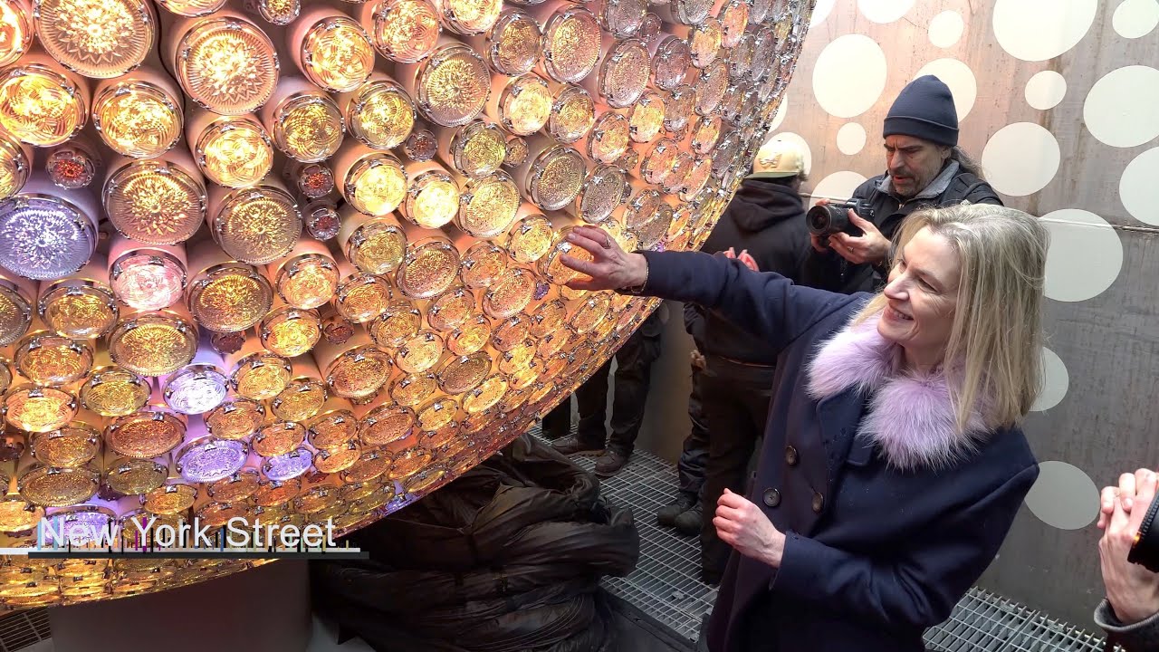 Times Square New Year’s Eve Ball Crystal Installation December 27 2025