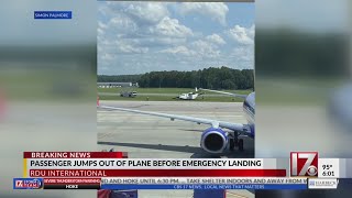 Crews search for person who jumped from plane before RDU emergency landing