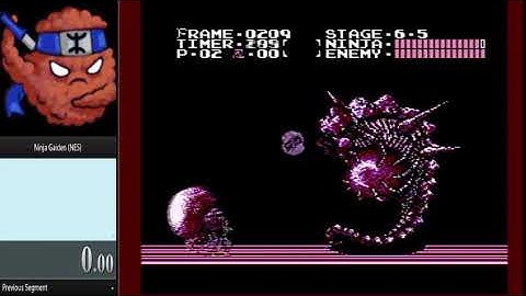 Ninja Gaiden end boss 6-5 Demon kill wihout cutting tail