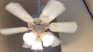 Casablanca, Moss, and Hampton Bay Ceiling Fans in an Antique Store