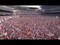 Fans in Chicago gather at Soldier Field for the #USMNT match up vs. Belgium