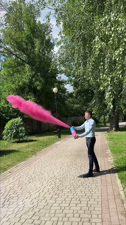 Баллоны с краской Холи! Отличный способ сделать гендерную вечеринку ...