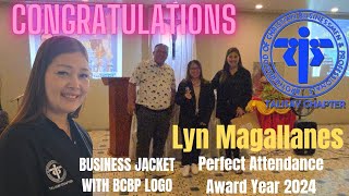 PERFECT ATTENDANCE AWARD 2024 | Mrs. Lyn Magallanes | BCBP Talisay Cebu