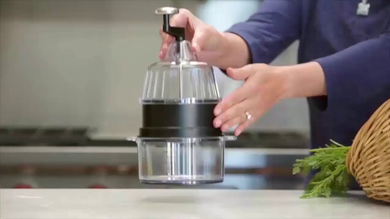Procesador de Alimentos Manual Food Spiralizer - YouTube