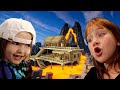 Lava house tour adley and niko explore our volcano neighborhood  all our family minecraft worlds