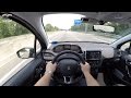 Peugeot 208 1.2 (2016) on German Autobahn - POV Top Speed Drive