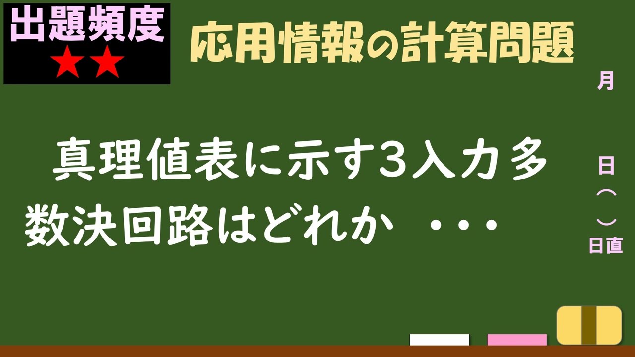 3 入力 多数決 回路