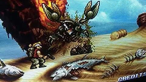 Neo Geo mini & CRT Monitor with Scanlines