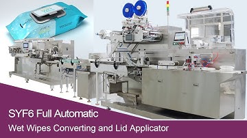SYF6 Full Automatic Wet Wipes Converting Machine and Lid Applicator