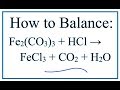 Balancing Chemical Equations Concepts